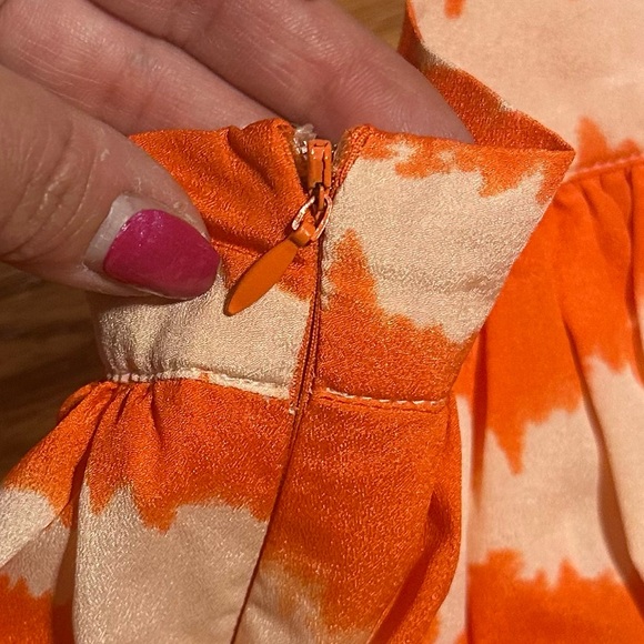 Forever 21 Orange and peach Skirt size XS - Picture 5 of 6